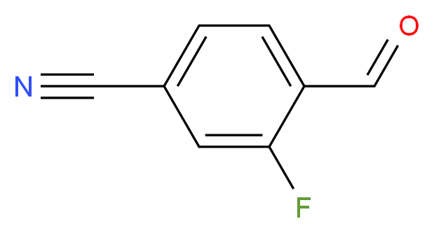 3-fluoro-4-formylbenzonitrile_分子结构_CAS_)