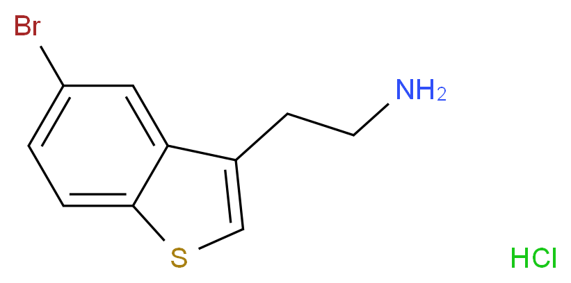 2-(5-Bromobenzo[b]thiophen-3-yl)ethanamine hydrochloride_分子结构_CAS_22964-00-7)