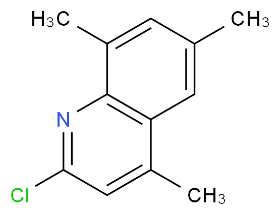 2-chloro-4,6,8-trimethylquinoline_分子结构_CAS_139719-24-7