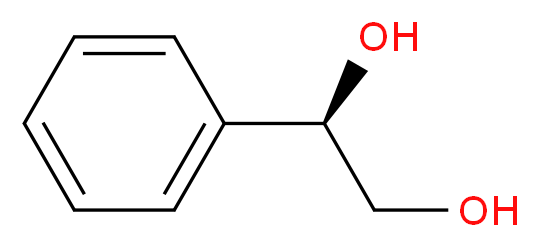 (R)-Styrene Glycol_分子结构_CAS_16355-00-3)