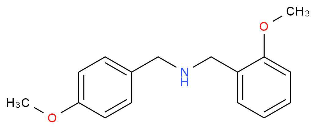 (2-methoxybenzyl)(4-methoxybenzyl)amine_分子结构_CAS_355382-27-3)