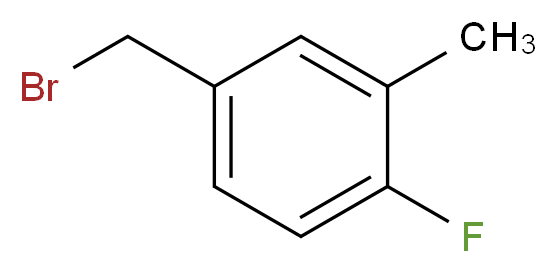 4-(bromomethyl)-1-fluoro-2-methylbenzene_分子结构_CAS_261951-70-6