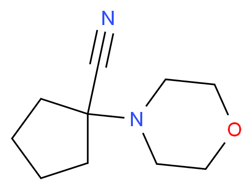 1-(morpholin-4-yl)cyclopentane-1-carbonitrile_分子结构_CAS_62317-19-5