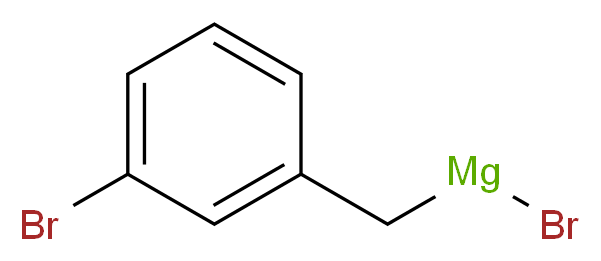 3-Bromobenzylmagnesium bromide, 0.25M in diethyl ether_分子结构_CAS_107549-22-4)