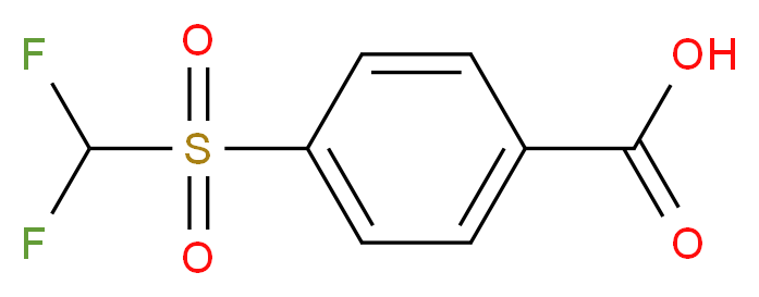 4-[(difluoromethyl)sulfonyl]benzoic acid_分子结构_CAS_4837-22-3)
