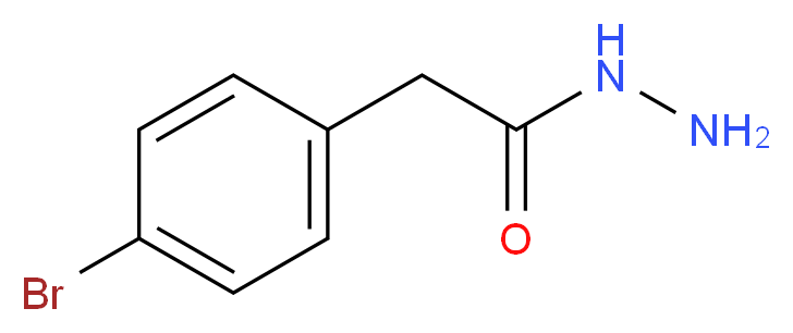 2-(4-bromophenyl)acetohydrazide_分子结构_CAS_57676-50-3