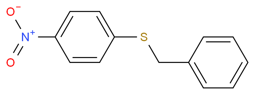 1-(benzylsulfanyl)-4-nitrobenzene_分子结构_CAS_27691-43-6