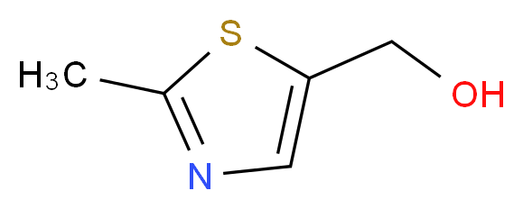 (2-methyl-1,3-thiazol-5-yl)methanol_分子结构_CAS_)