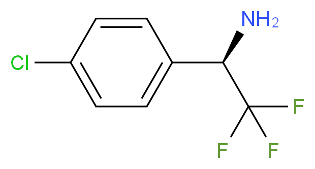 (1R)-1-(4-chlorophenyl)-2,2,2-trifluoroethan-1-amine_分子结构_CAS_1187931-01-6