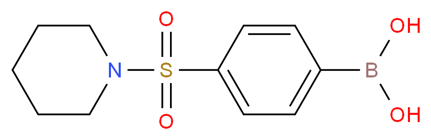 4-(PIPERIDIN-1-YLSULFONYL)PHENYLBORONIC ACID_分子结构_CAS_486422-58-6)