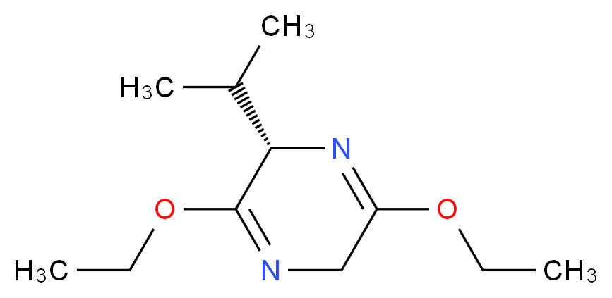 (2S)-3,6-Diethoxy-2,5-dihydro-2-isopropylpyrazine_分子结构_CAS_134870-62-5)