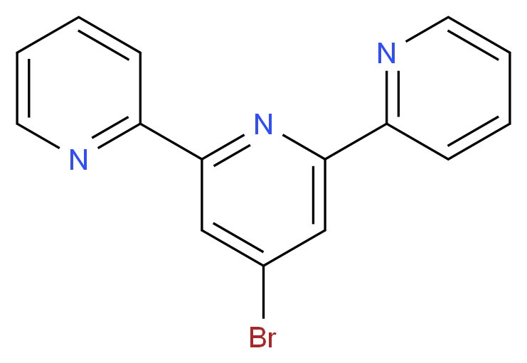 4-bromo-2,6-bis(pyridin-2-yl)pyridine_分子结构_CAS_149817-62-9