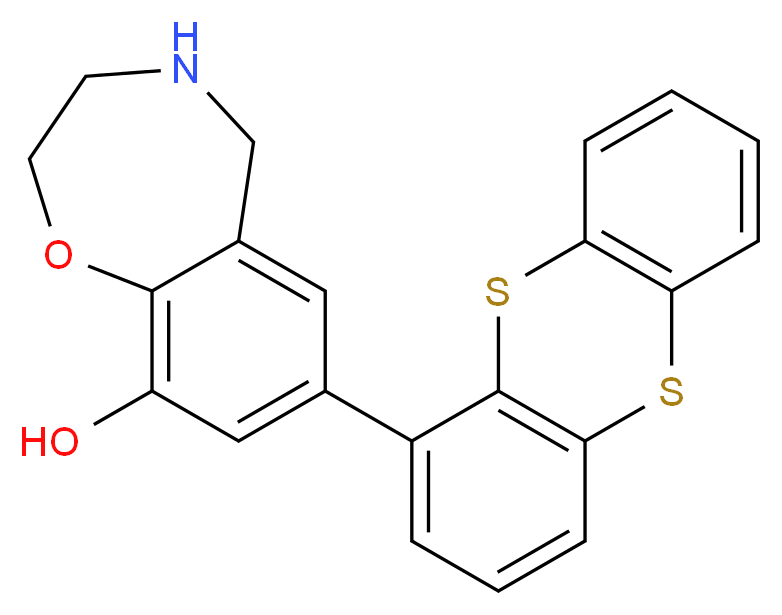 7-thianthren-1-yl-2,3,4,5-tetrahydro-1,4-benzoxazepin-9-ol_分子结构_CAS_)