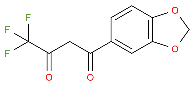 1,3-Benzodioxol-5-yl-4,4,4-trifluorobutane-1,3-dione 97%_分子结构_CAS_306935-39-7)