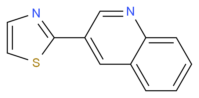3-(1,3-thiazol-2-yl)quinoline_分子结构_CAS_)