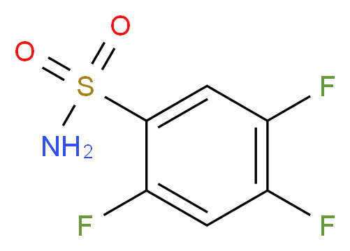 2,4,5-trifluorobenzene-1-sulfonamide_分子结构_CAS_287172-63-8