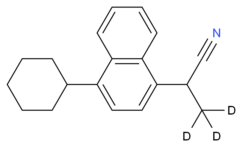 1-Cyanomethyl-2'-methyl-4-cyclohexylnaphthalene-d3_分子结构_CAS_1217072-99-5)