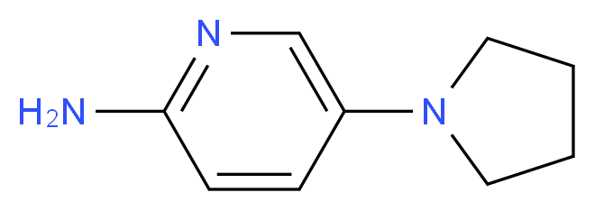 5-(pyrrolidin-1-yl)pyridin-2-amine_分子结构_CAS_937623-38-6