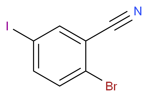 2-Bromo-5-iodobenzonitrile_分子结构_CAS_1252046-13-1)