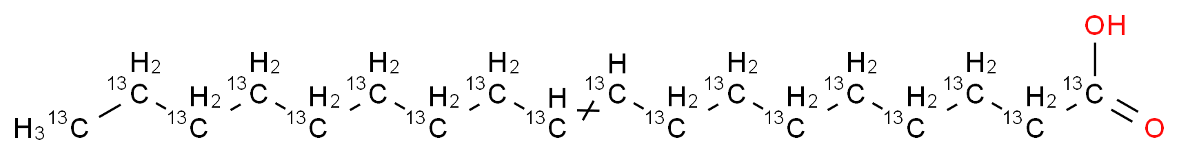 (1,2,3,4,5,6,7,8,9,10,11,12,13,14,15,16,17,18-<sup>1</sup><sup>3</sup>C<sub>1</sub><sub>8</sub>)octadec-9-enoic acid_分子结构_CAS_312623-86-2