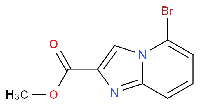 methyl 5-bromoimidazo[1,2-a]pyridine-2-carboxylate_分子结构_CAS_1092351-65-9