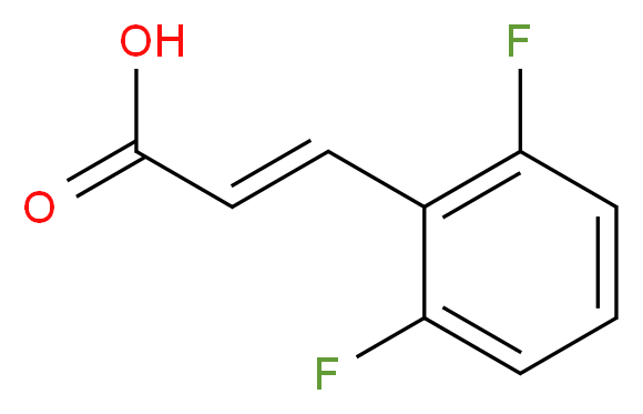 trans-2,6-Difluorocinnamic acid 98%_分子结构_CAS_102082-89-3)