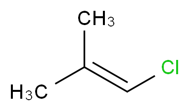 1-chloro-2-methylprop-1-ene_分子结构_CAS_513-37-1