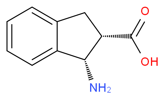 CIS-1-AMINO-INDAN-2-CARBOXYLIC ACID_分子结构_CAS_135053-20-2)