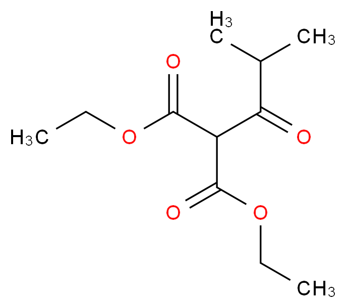 1,3-diethyl 2-(2-methylpropanoyl)propanedioate_分子结构_CAS_21633-78-3