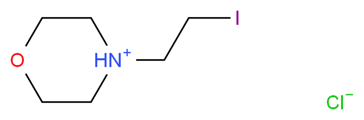 4-(2-IODOETHYL)MORPHOLIN-4-IUM CHLORIDE_分子结构_CAS_126200-24-6)