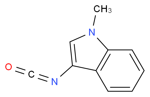 3-Isocyanato-1-methyl-1H-indole_分子结构_CAS_124808-78-2)