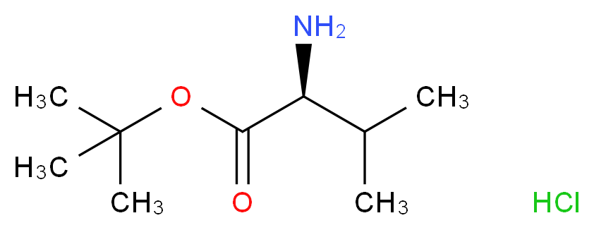 tert-butyl (2S)-2-amino-3-methylbutanoate hydrochloride_分子结构_CAS_)