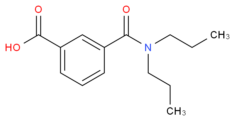 3-(dipropylcarbamoyl)benzoic acid_分子结构_CAS_)