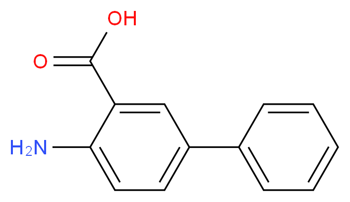 4-aminobiphenyl-3-carboxylic acid_分子结构_CAS_4445-40-3)