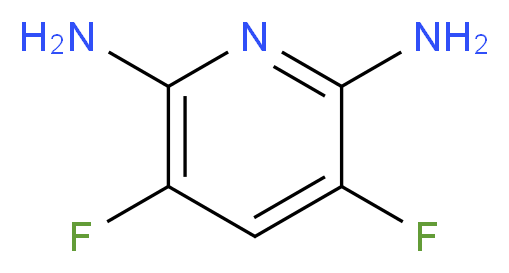 3,5-二氟-2,6-二氨基吡啶_分子结构_CAS_247069-27-8)