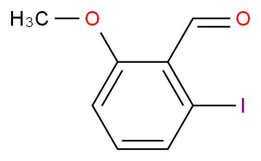 2-iodo-6-methoxybenzaldehyde_分子结构_CAS_5025-59-2