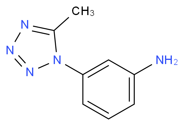 3-(5-methyl-1H-tetrazol-1-yl)aniline_分子结构_CAS_500701-24-6)