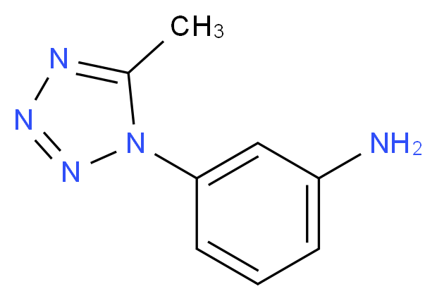 3-(5-Methyl-1H-tetrazol-1-yl)aniline_分子结构_CAS_500701-24-6)