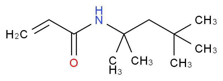 N-tert-OCTYLACRYLAMIDE_分子结构_CAS_4223-03-4)