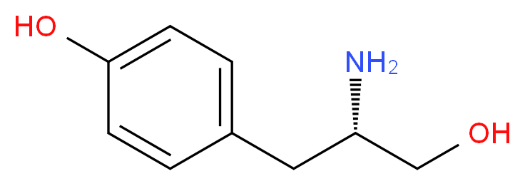 (S)-4-(2-AMino-3-hydroxypropyl)phenol_分子结构_CAS_5034-68-4)