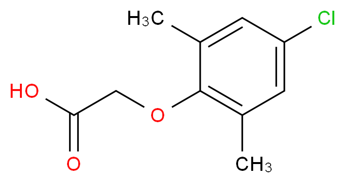 (4-Chloro-2,6-dimethyl-phenoxy)-acetic acid_分子结构_CAS_39944-18-8)