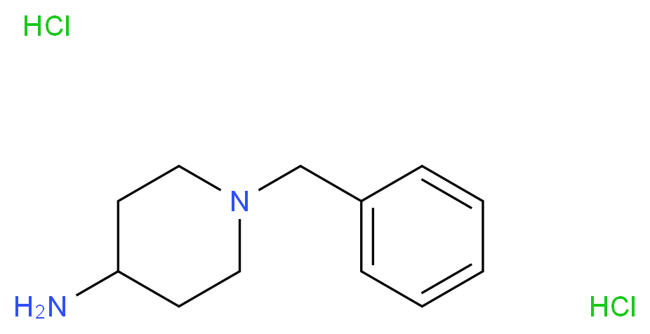 1-benzylpiperidin-4-amine dihydrochloride_分子结构_CAS_50541-93-1