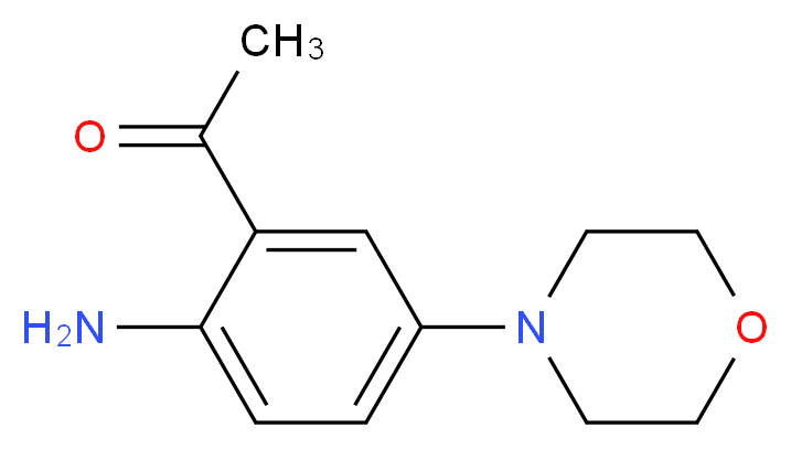 1-[2-amino-5-(morpholin-4-yl)phenyl]ethan-1-one_分子结构_CAS_98440-50-7