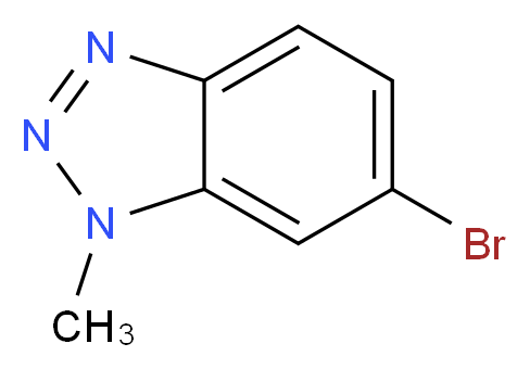 6-bromo-1-methyl-1H-1,2,3-benzotriazole_分子结构_CAS_1083181-43-4