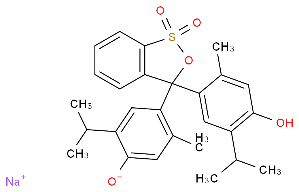 百里酚蓝 钠盐_分子结构_CAS_62625-21-2)