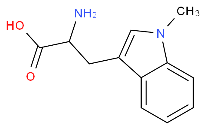 2-amino-3-(1-methyl-1H-indol-3-yl)propanoic acid_分子结构_CAS_26988-72-7