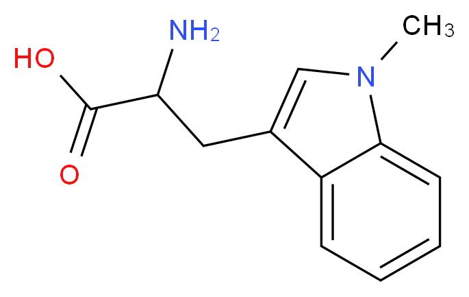 1-甲基-DL-色氨酸_分子结构_CAS_26988-72-7)