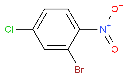 2-bromo-4-chloro-1-nitrobenzene_分子结构_CAS_63860-31-1