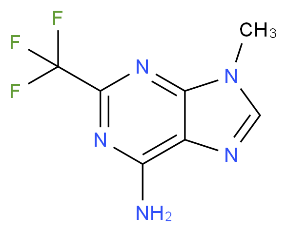 9-methyl-2-(trifluoromethyl)-9H-purin-6-amine_分子结构_CAS_2789-03-9