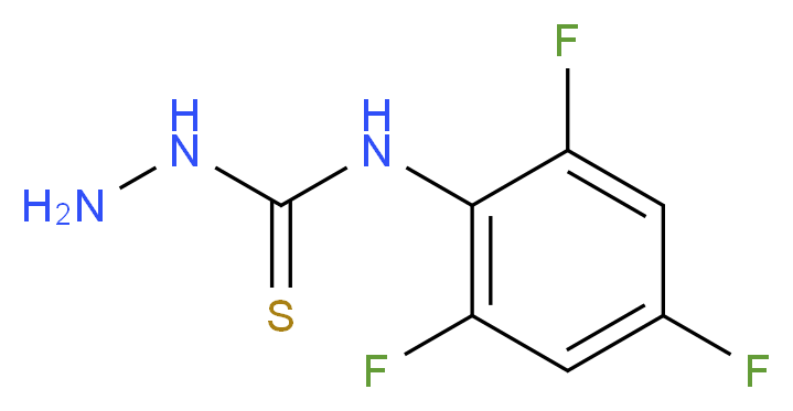 4-(2,4,6-Trifluorophenyl)-3-thiosemicarbazide 97%_分子结构_CAS_)